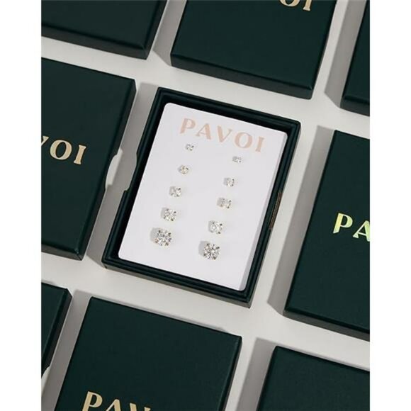 14K Gold Plated Huggie Earrings Cubic Zirconia Cuff Stud Hypoallergenic - Picture 5 of 6